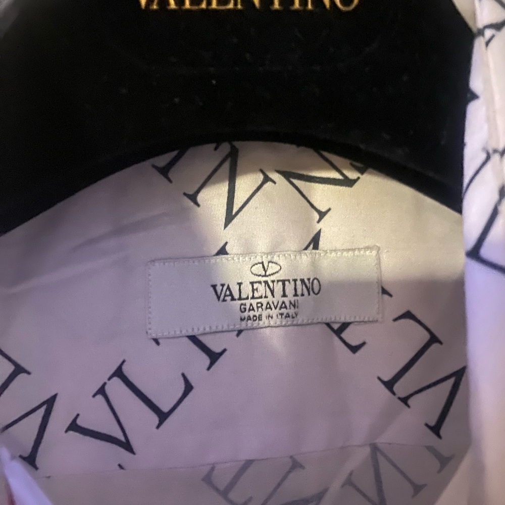 Valentino button down VLTN print